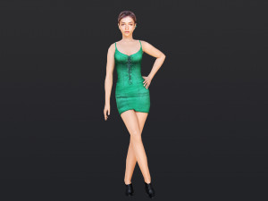 Woman 3 With 52 Animations 32 Morphs 3D Model