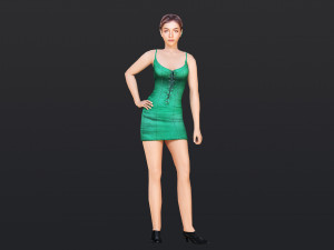 Woman 3 With 52 Animations 32 Morphs 3D Model