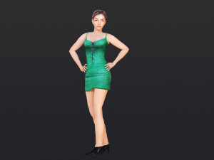 Woman 3 With 52 Animations 32 Morphs 3D Model