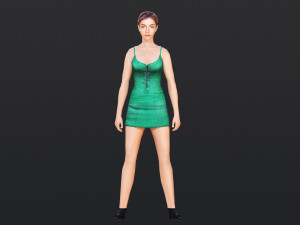 Woman 3 With 52 Animations 32 Morphs 3D Model
