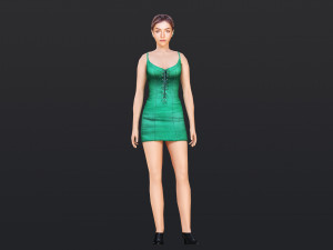 Woman 3 With 52 Animations 32 Morphs 3D Model