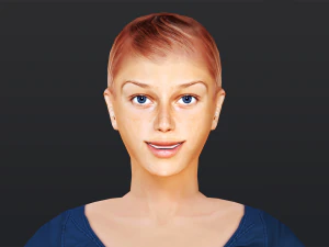 Woman 4 With 52 Animations 32 Morphs 3D Model