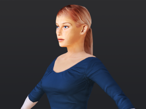 Woman 4 With 52 Animations 32 Morphs Model 3D