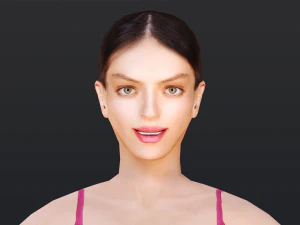 Woman 5 With 52 Animations 32 Morphs 3D Model
