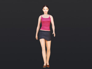 Woman 5 With 52 Animations 32 Morphs 3D Model