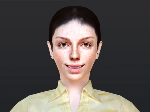 Woman 6 With 52 Animations 32 Morphs 3D Model