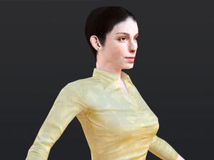 Woman 6 With 52 Animations 32 Morphs 3D Model