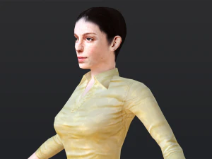 Woman 6 With 52 Animations 32 Morphs 3D Model