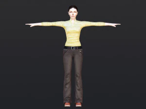 Woman 6 With 52 Animations 32 Morphs 3D Model