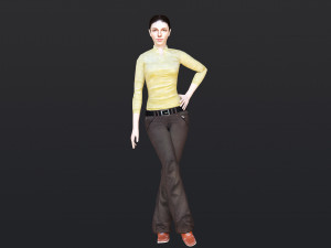 Woman 6 With 52 Animations 32 Morphs Model 3D
