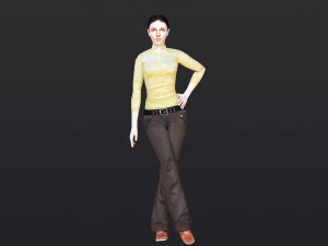 Woman 6 With 52 Animations 32 Morphs 3D Model