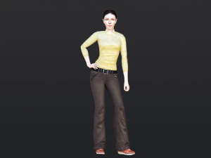 Woman 6 With 52 Animations 32 Morphs 3D Model