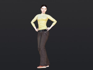 Woman 6 With 52 Animations 32 Morphs Model 3D