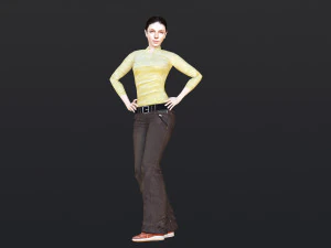 Woman 6 With 52 Animations 32 Morphs 3D Model