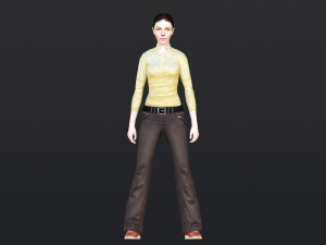 Woman 6 With 52 Animations 32 Morphs Model 3D