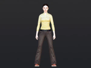 Woman 6 With 52 Animations 32 Morphs 3D Model