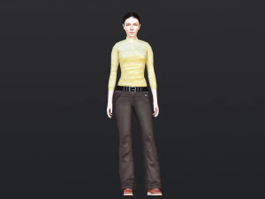 Woman 6 With 52 Animations 32 Morphs 3D Model