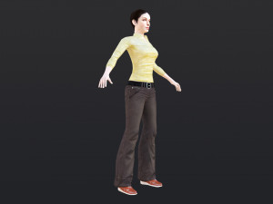 Woman 6 With 52 Animations 32 Morphs Model 3D