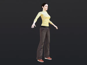 Woman 6 With 52 Animations 32 Morphs 3D Model