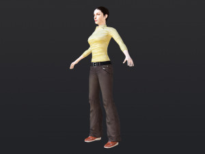 Woman 6 With 52 Animations 32 Morphs Model 3D