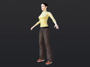 Woman 6 With 52 Animations 32 Morphs 3D Model
