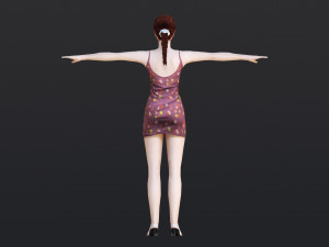 Woman 7 With 52 Animations 32 Morphs 3D Модель
