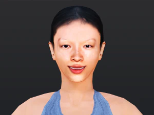 Woman 8 With 52 Animations 32 Morphs 3D Model