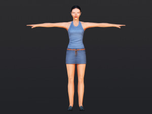 Woman 8 With 52 Animations 32 Morphs 3Dモデル