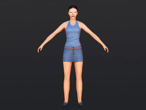 Woman 8 With 52 Animations 32 Morphs 3D Model