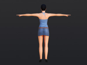 Woman 8 With 52 Animations 32 Morphs 3Dモデル