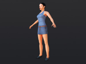 Woman 8 With 52 Animations 32 Morphs 3Dモデル