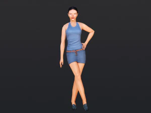 Woman 8 With 52 Animations 32 Morphs 3D Model