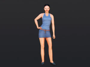 Woman 8 With 52 Animations 32 Morphs 3D Model