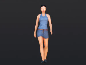 Woman 8 With 52 Animations 32 Morphs 3D Model