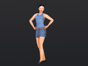 Woman 8 With 52 Animations 32 Morphs 3Dモデル