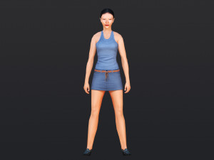 Woman 8 With 52 Animations 32 Morphs 3Dモデル