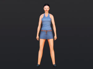 Woman 8 With 52 Animations 32 Morphs 3D Model