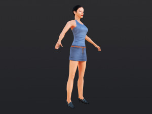 Woman 8 With 52 Animations 32 Morphs 3Dモデル