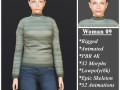 Woman 9 With 52 Animations 32 Morphs Modelo 3D