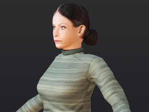 Woman 9 With 52 Animations 32 Morphs 3Dモデル