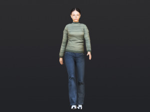 Woman 9 With 52 Animations 32 Morphs 3Dモデル
