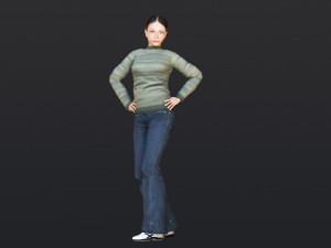 Woman 9 With 52 Animations 32 Morphs 3Dモデル
