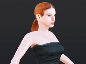 Woman 10 With 52 Animations 32 Morphs 3D Model