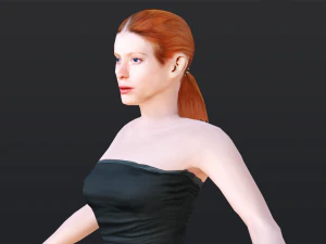 Woman 10 With 52 Animations 32 Morphs 3D Model