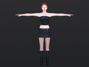 Woman 10 With 52 Animations 32 Morphs 3Dモデル