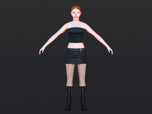 Woman 10 With 52 Animations 32 Morphs 3Dモデル