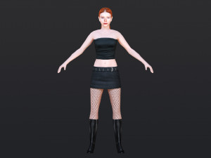 Woman 10 With 52 Animations 32 Morphs 3Dモデル