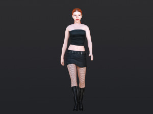 Woman 10 With 52 Animations 32 Morphs 3Dモデル
