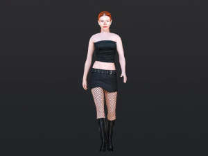 Woman 10 With 52 Animations 32 Morphs 3D Model