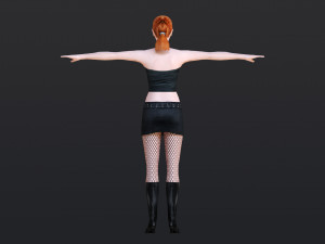 Woman 10 With 52 Animations 32 Morphs 3Dモデル